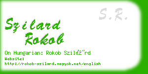 szilard rokob business card